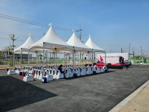 부산행사렌탈 종류별로, 천막과 테이블 의자 계절용품까지